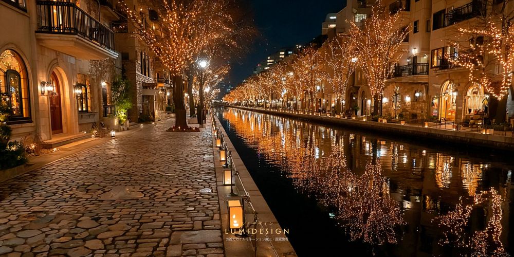 芦屋市イルミネーション 楽しむ夜景フォトスポット