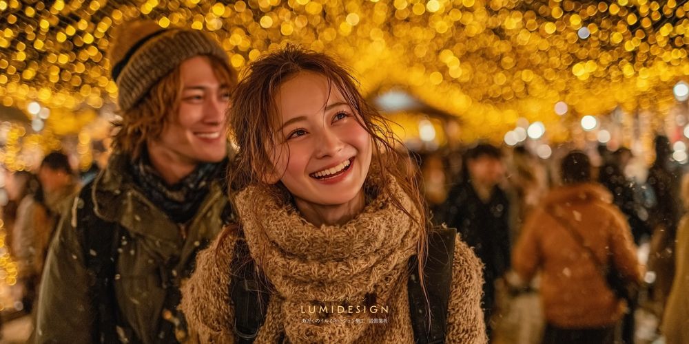 箕面市イルミネーション 楽しむ夜景フォトスポット
