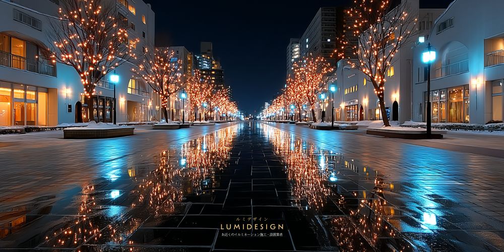 つくば市_イルミネーション_街並み