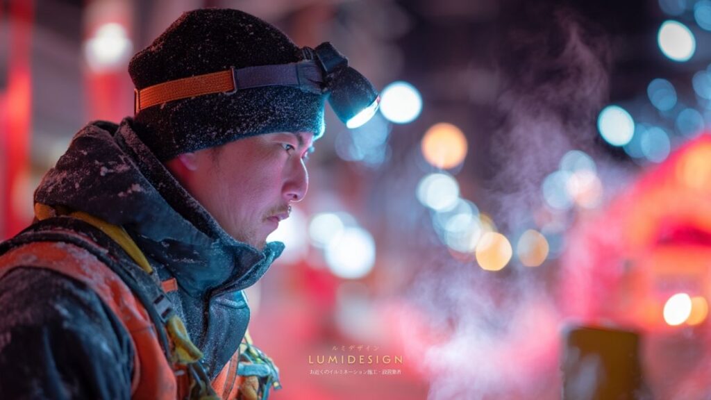 イルミネーションレンタル_設置と撤去