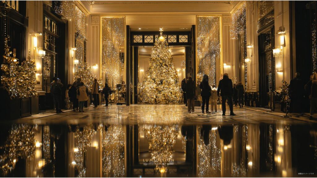 イルミネーション施工・設置業者の導入事例_クリスマスツリー_商業施設
