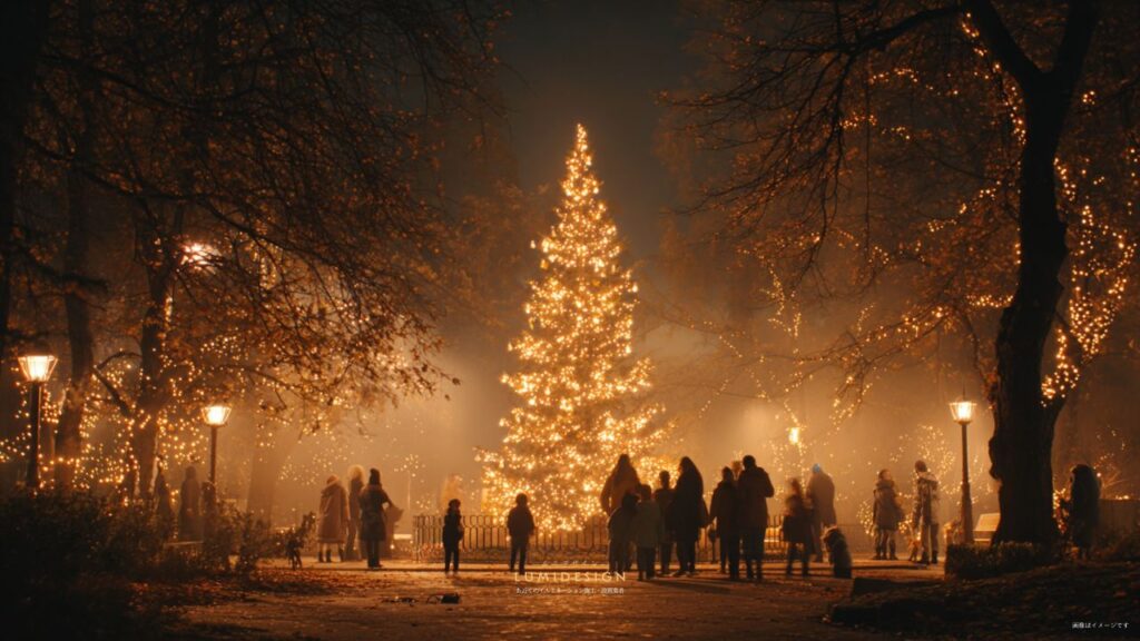 イルミネーション施工・設置業者の導入事例_クリスマスツリー_観光施設