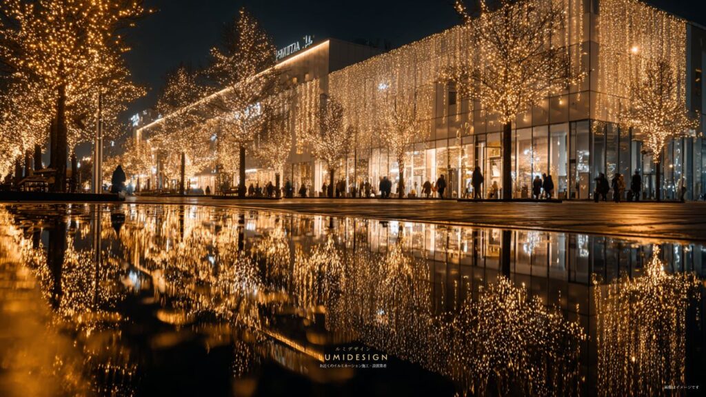 イルミネーション施工・設置業者の導入事例_商業施設_SNSでの投稿も急増