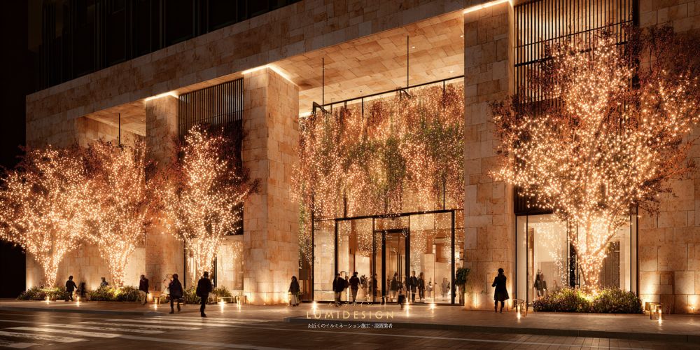 京都市イルミネーション施工設置業者_商業施設イルミネーションデザイン