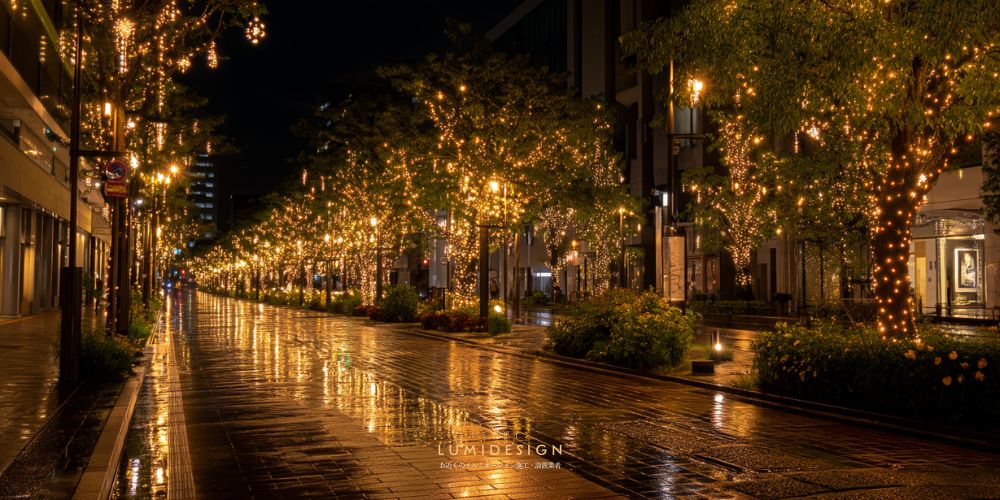 千葉市イルミネーション施工設置業者_街路樹イルミネーション施工