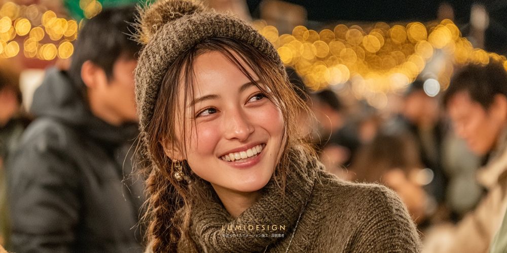 和歌山市_イルミネーション_女性