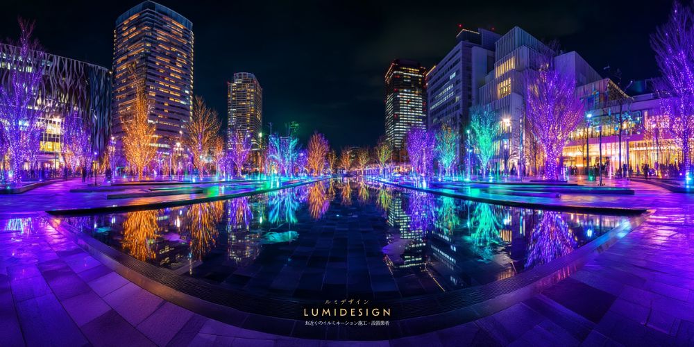 大阪府大阪市電気工事協力会社仕事案件パートナー募集_街路樹イルミネーション