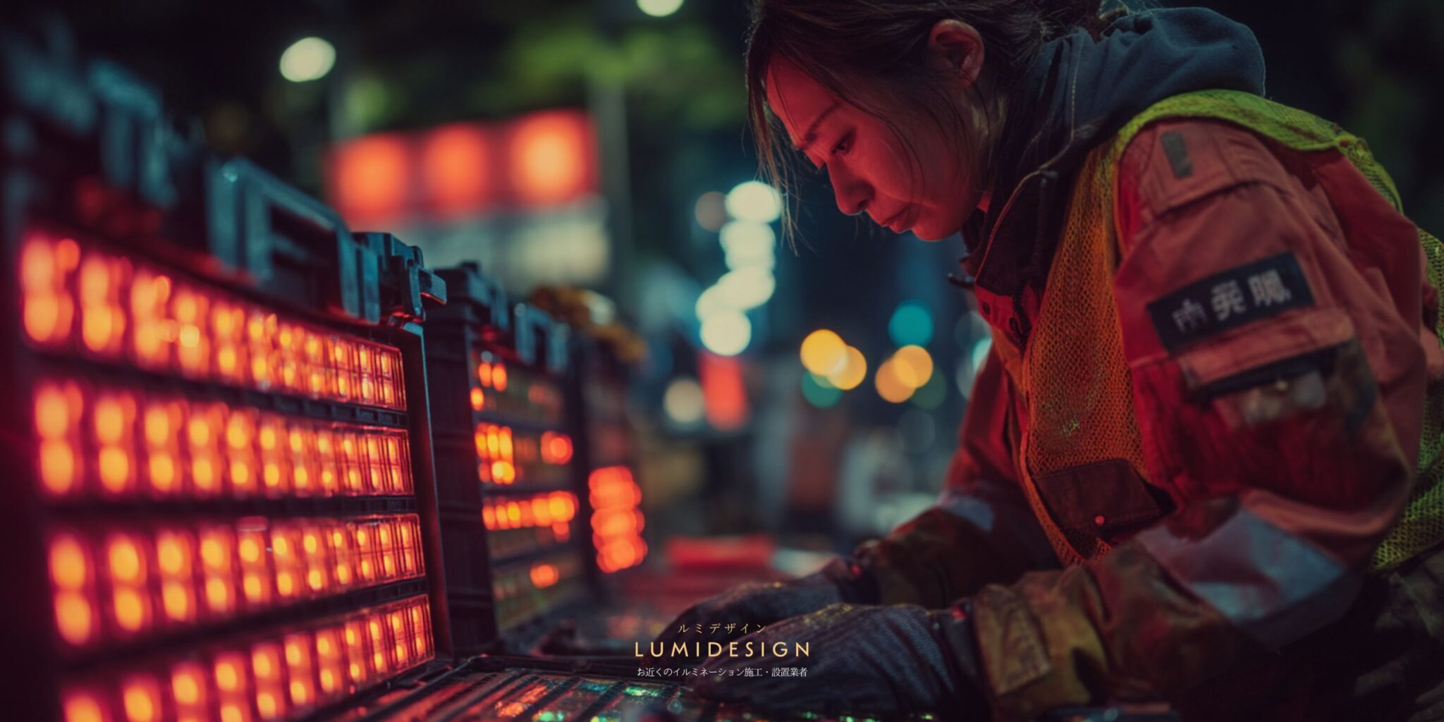 山形県山形市電気工事協力会社仕事案件パートナー募集_イルミネーション_電気工事士