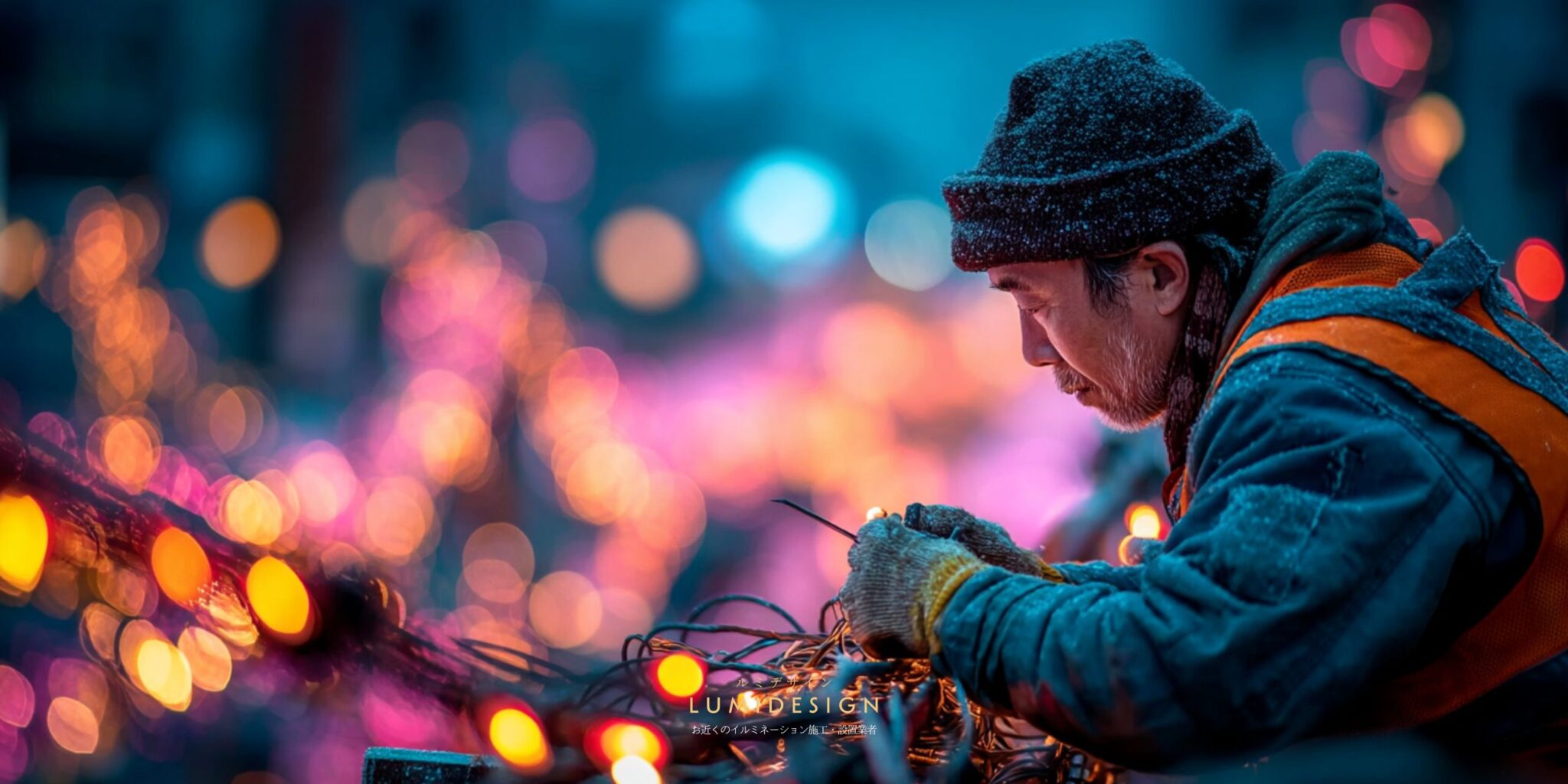 山形県山形市電気工事協力会社仕事案件パートナー募集_イルミネーション_電気工事士募集