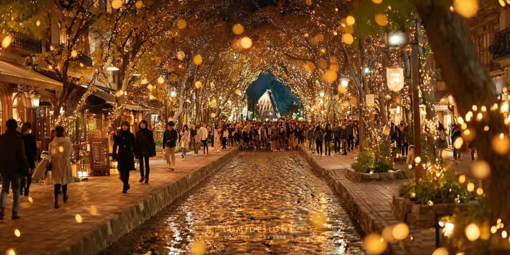 岡山市_イルミネーション_夜