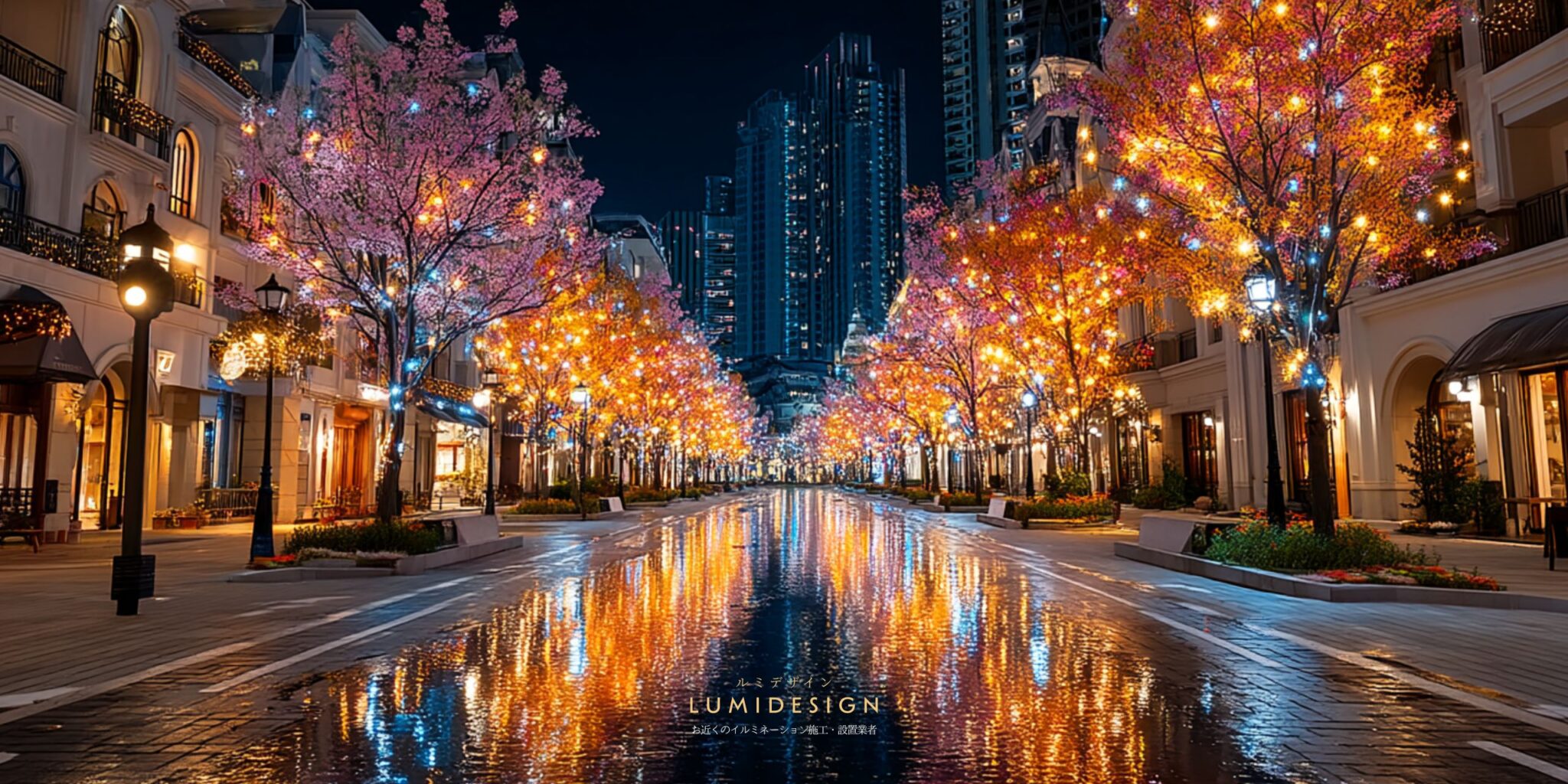 新潟県新潟市電気工事協力会社仕事案件パートナー募集_イルミネーション