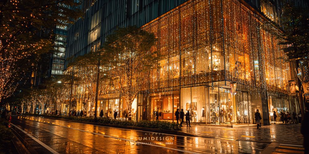 東京イルミネーション施工設置業者_商業施設全体イルミネーション施工