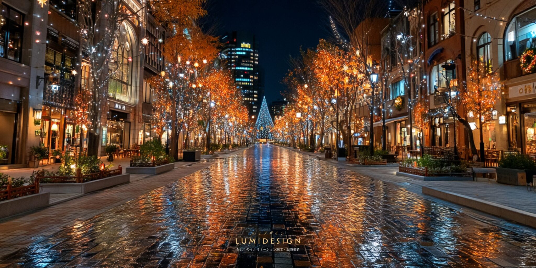 東京都渋谷区電気工事協力会社仕事案件パートナー募集_イルミネーション施工