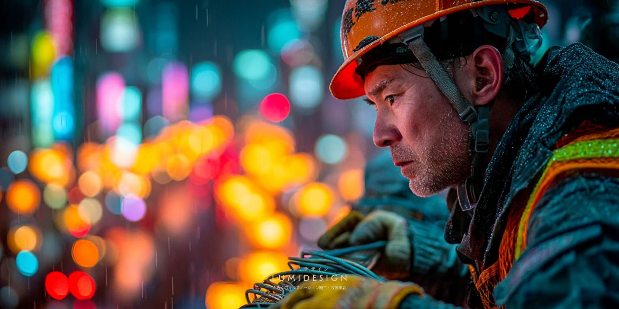 東京都目黒区電気工事協力会社仕事案件パートナー募集_イルミネーション点灯確認