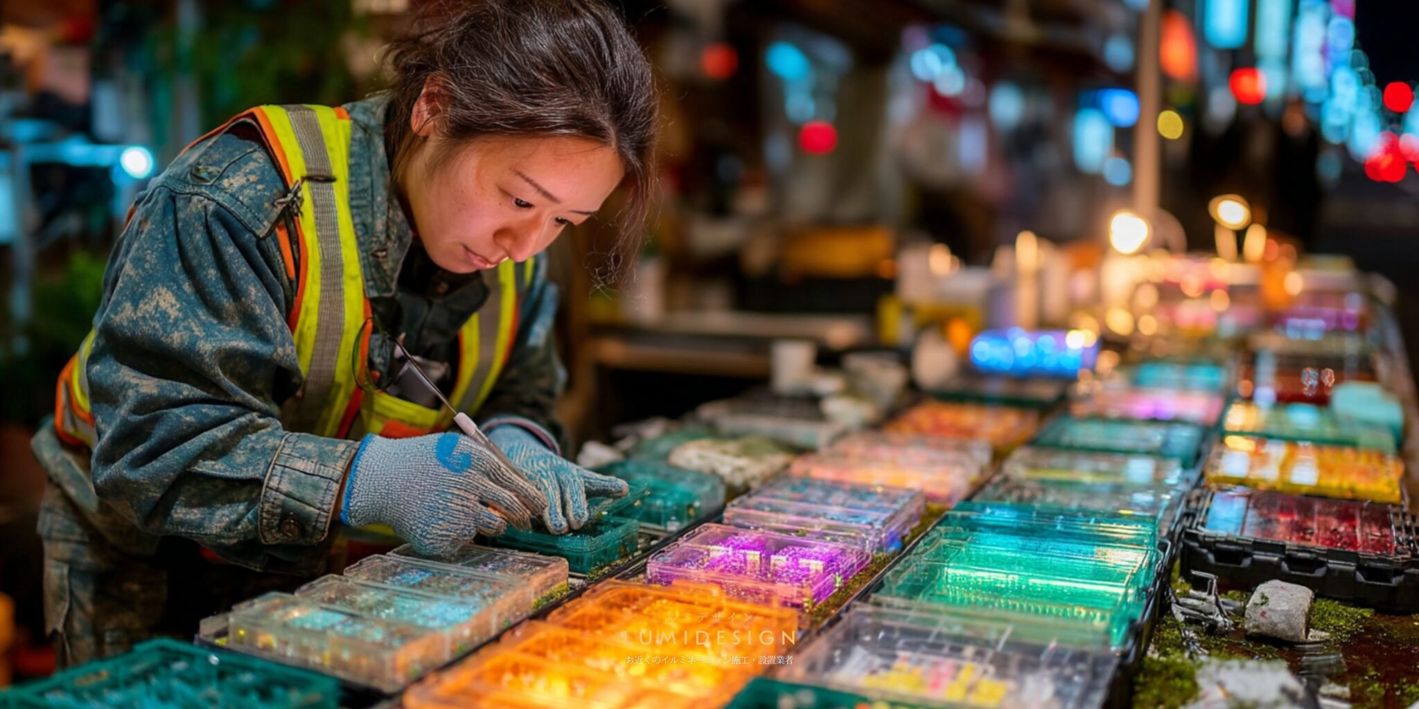 東京都豊島区電気工事協力会社仕事案件パートナー募集_点灯作業