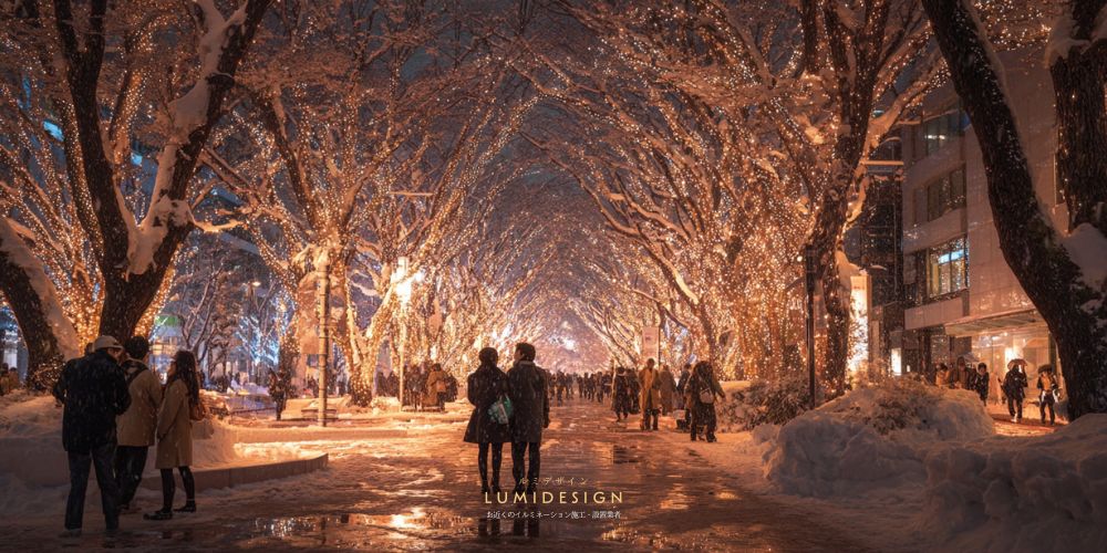 松原市イルミネーション施工設置業者_成功事例