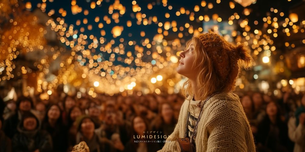 浜松市_イルミネーション_女性