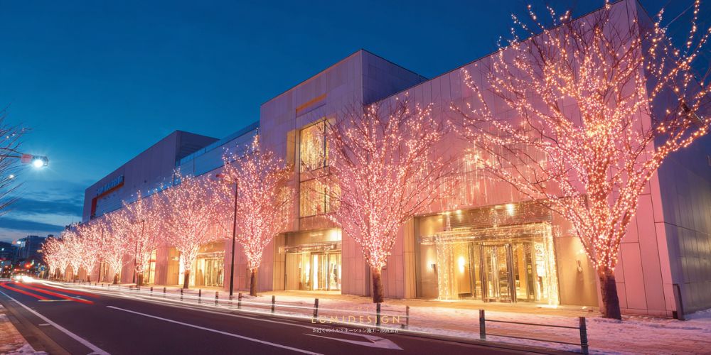 相模原市イルミネーション施工設置業者_商業施設