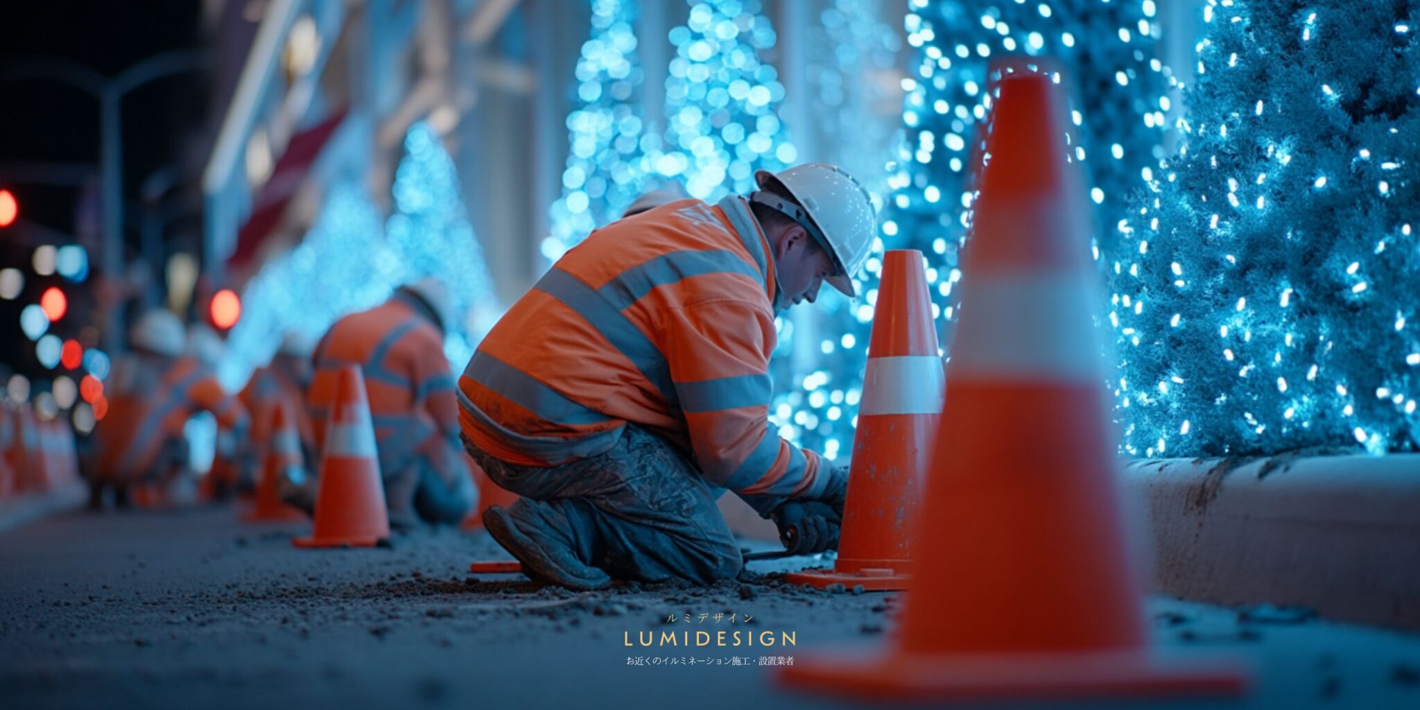 神奈川県相模原市電気工事協力会社仕事案件パートナー募集_イルミネーション_電気工事士