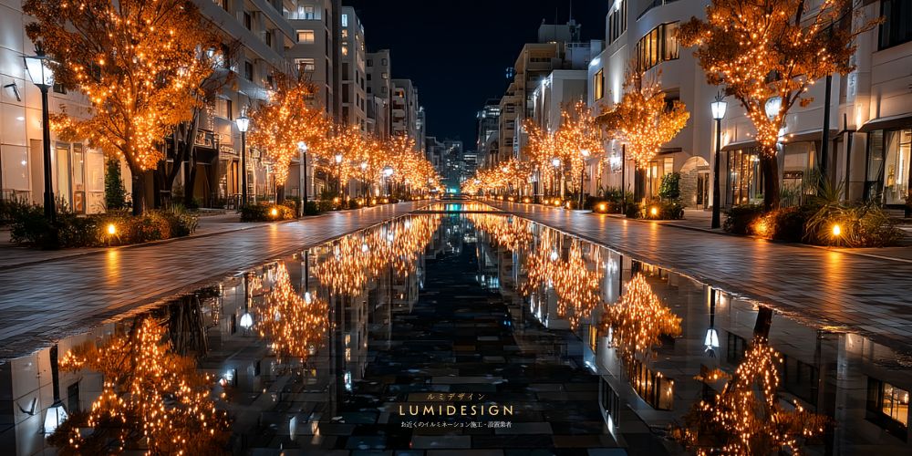 福井市_イルミネーション_街