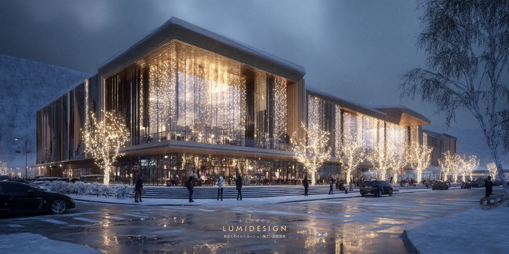 花巻市イルミネーション施工設置業者_百貨店イルミネーション施工