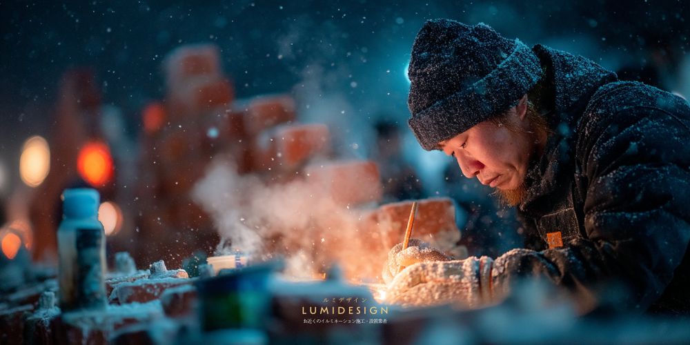 青森市イルミネーション施工設置業者_設置工事