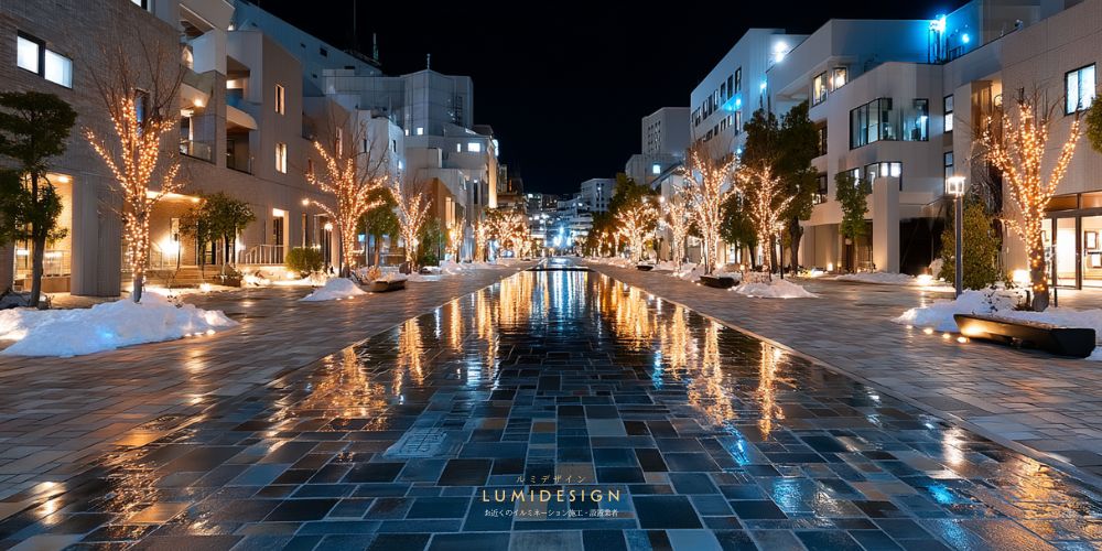 高崎市_イルミネーション_街並み